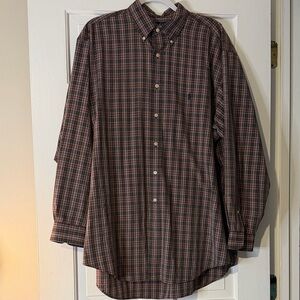 Ralph Lauren Red and Dark Green M XL 17 1/2. 34/35